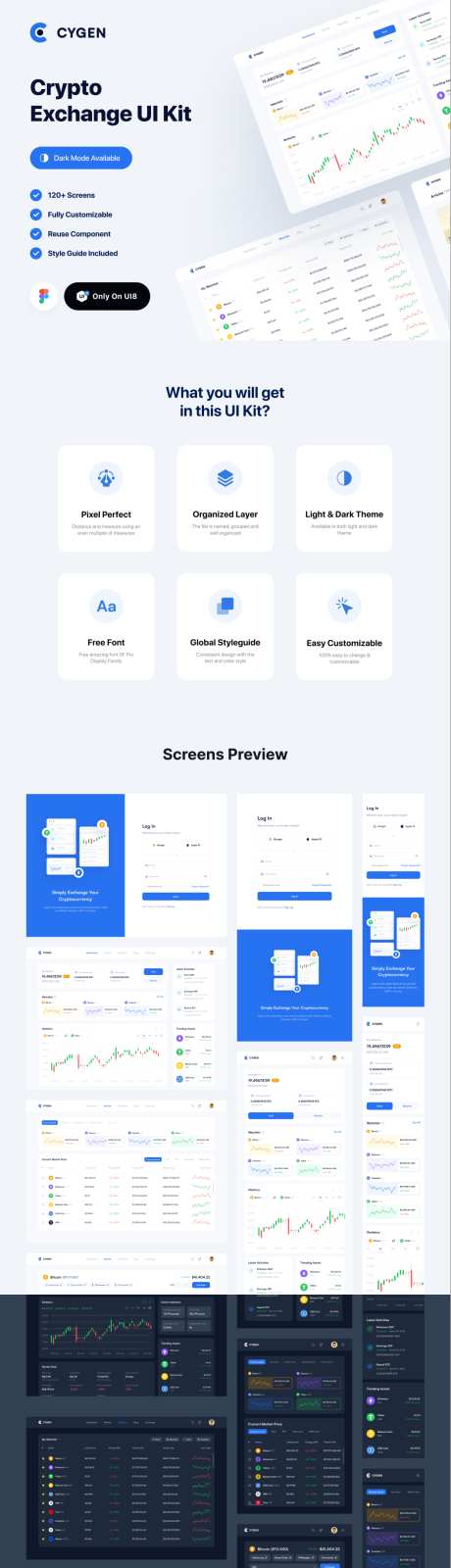 Cygen - 加密交换仪表板 UI 套_源文件下载_其他格式格式_1057X4834像素-设计分享,数据可视化,UI设计-作品编号:2022100916382210-源文件库-ywjfx.cn