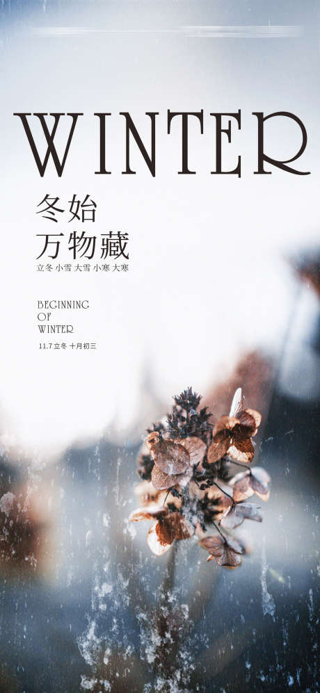 立冬大雪小寒大寒_源文件下载_CDR格式_1771X3838像素-立冬,大雪,小寒,大寒,节气,海报,地产-作品编号:2023070416465489-源文件库-ywjfx.cn