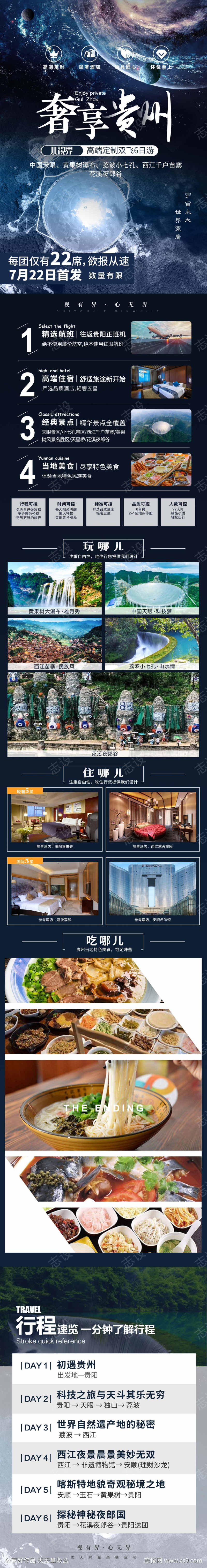 贵州旅游详情页包装