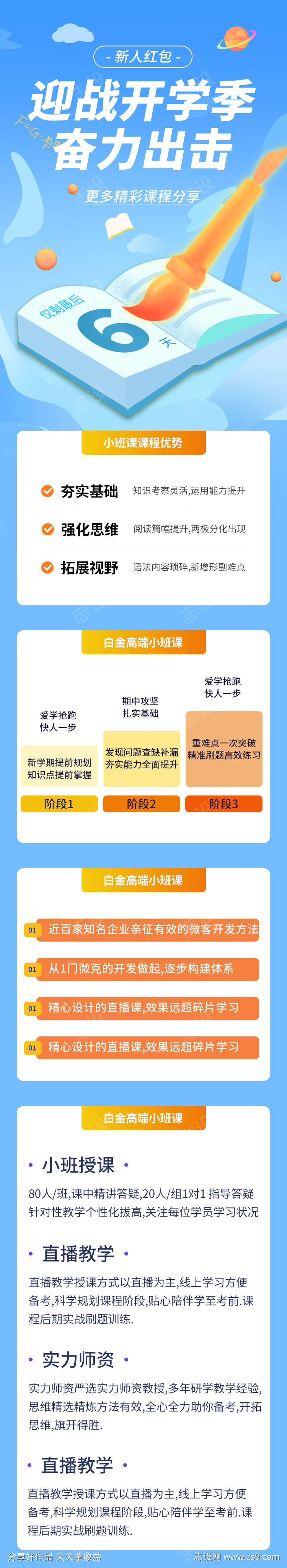 迎战开学季招生长图