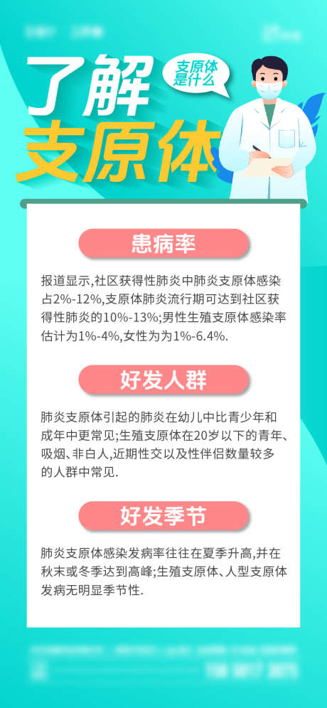 支原体肺炎海报_源文件下载_AI格式_750X1624像素-知识点,渐变,简约,插画,肺炎,支原体-作品编号:2023110615377549-源文件库-ywjfx.cn