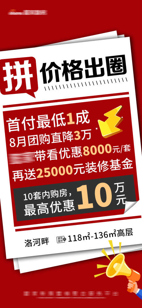 地产红色特价高层洋房特惠大字报_源文件下载_PSD格式_1500X3250像素-报纸,活动,大字报,特惠,洋房,高层,特价,红色,房地产-作品编号:2023111115041313-源文件库-ywjfx.cn