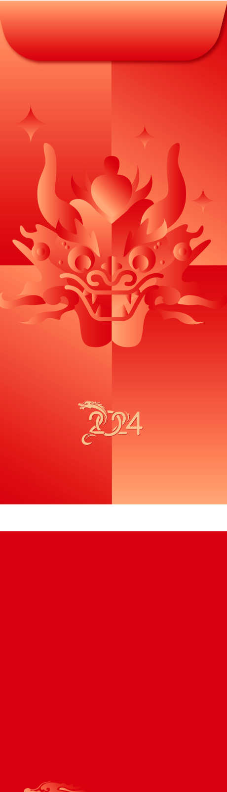 2024龙年红包设计_源文件下载_AI格式_2920X13237像素-龙,插画,创意,红色,红包,龙年,新年-作品编号:2023120816497813-志设-zs9.com