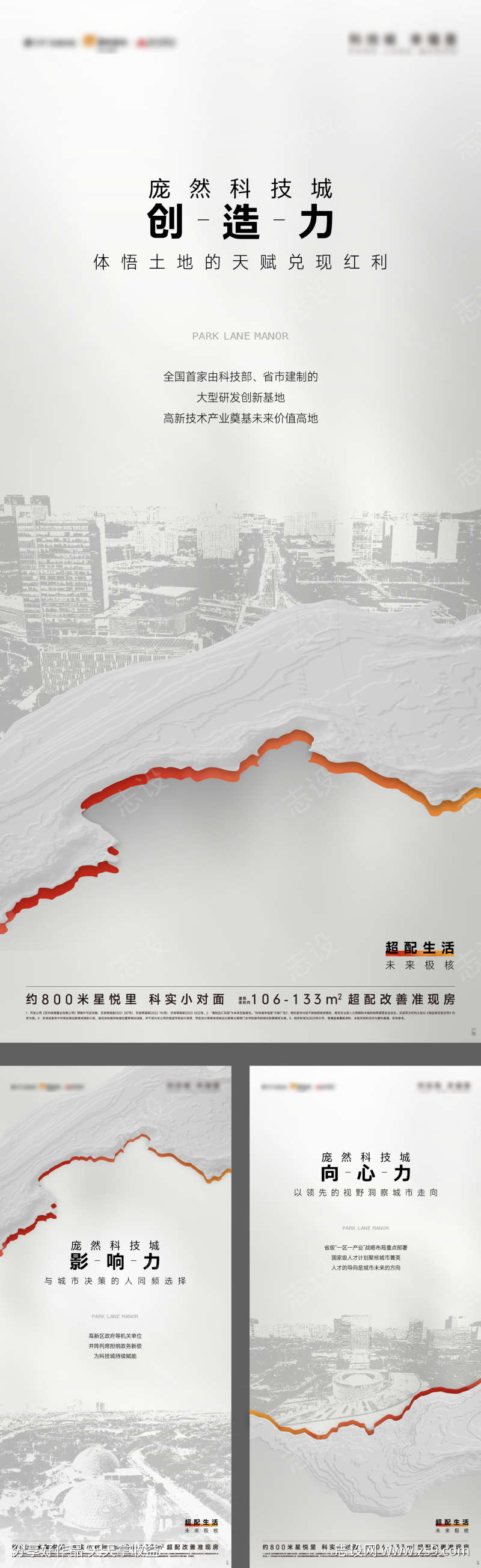 地段区位配套价值海报