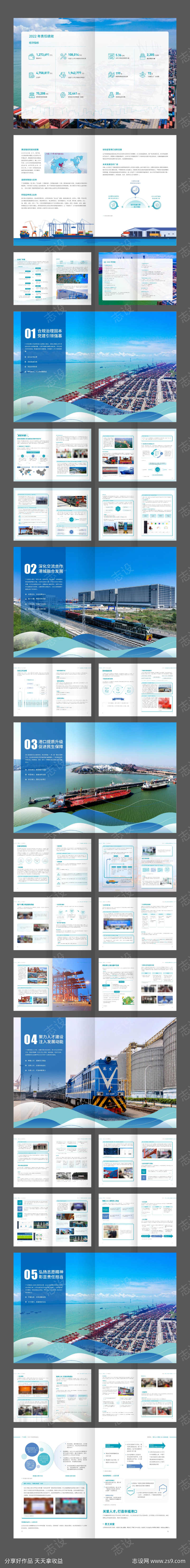 广州港口物流运输企业宣传画册