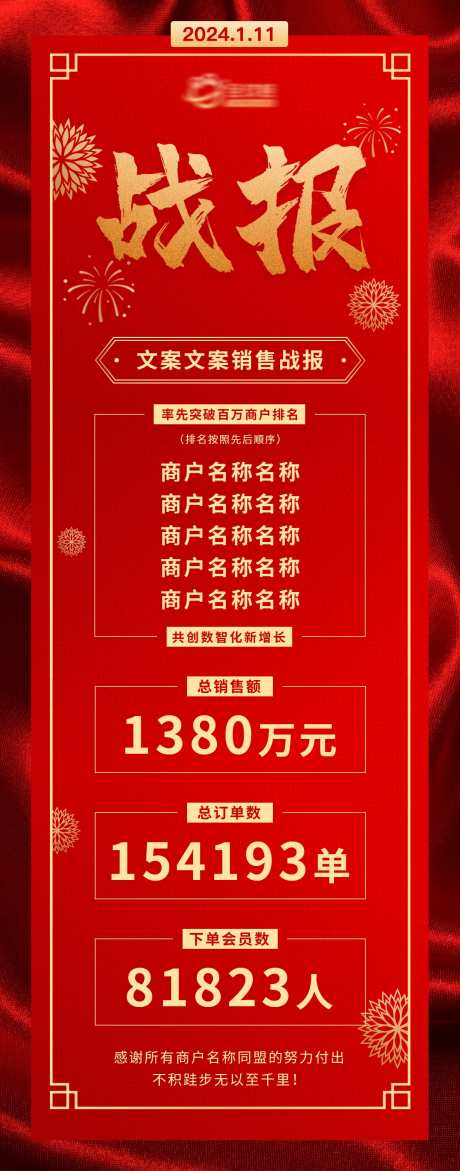 大促销售战报_源文件下载_PSD格式_1242X3163像素-销售,战报,大促,喜报,会员,订单-作品编号:2024012911182519-源文件库-ywjfx.cn