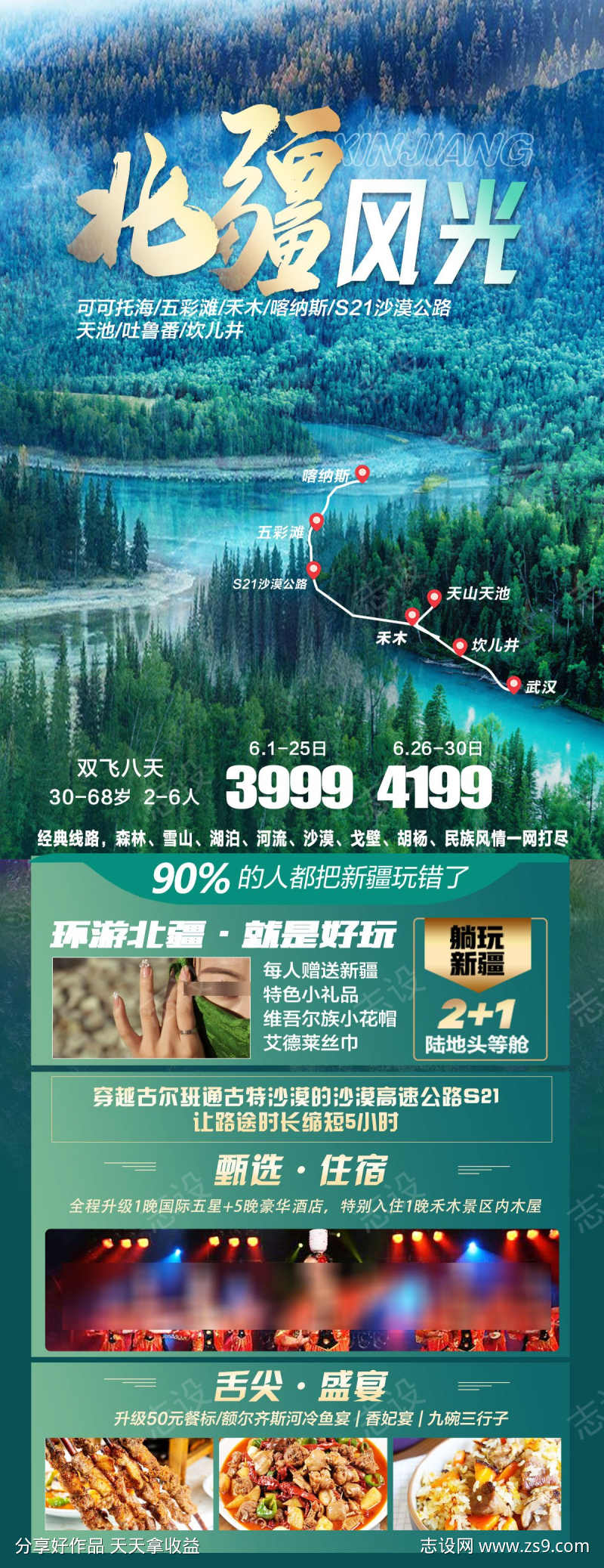 新疆旅游海报广告