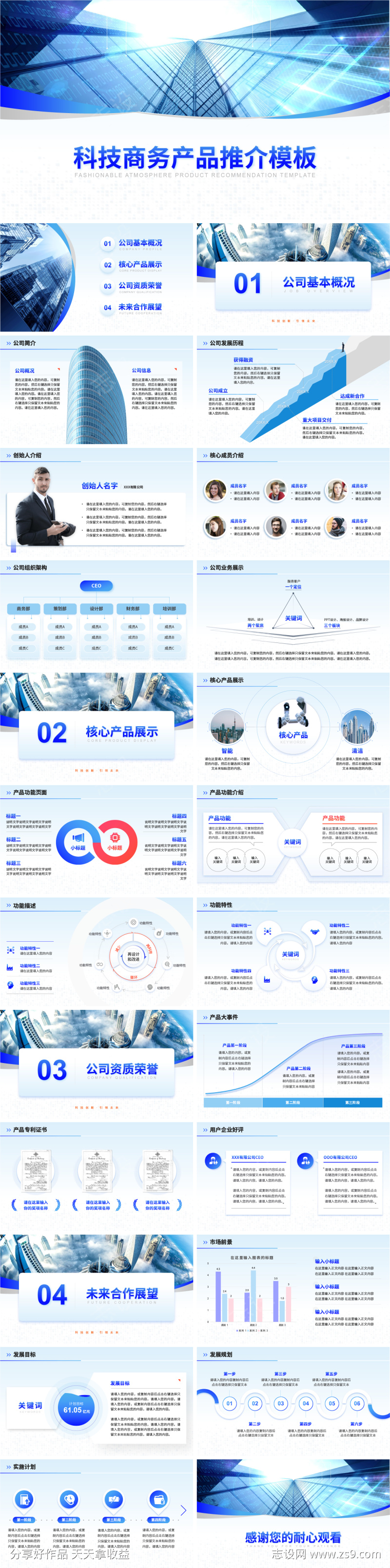 科技商务产品推介模板PPT