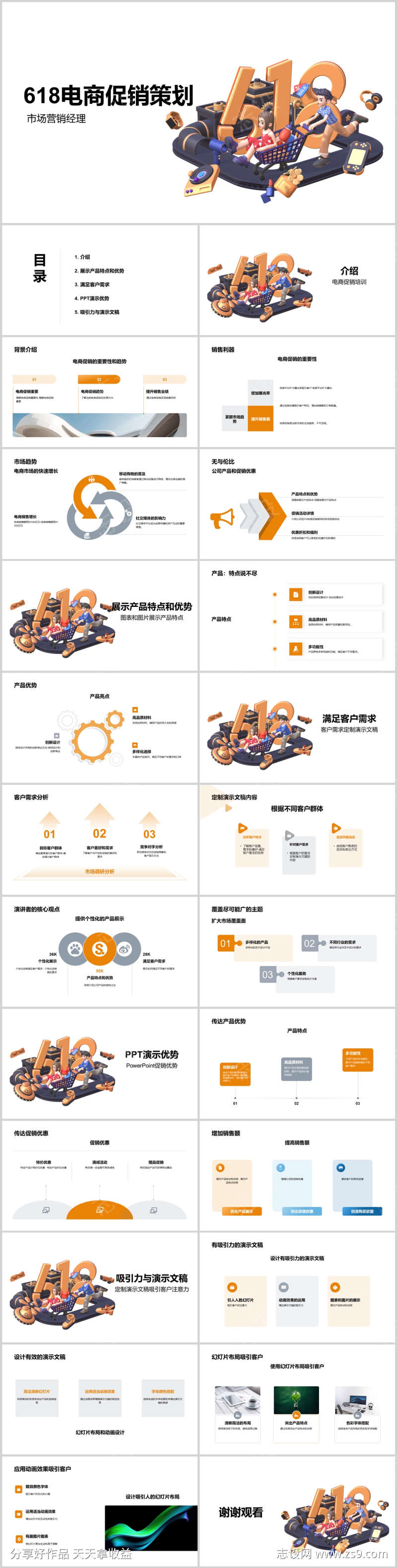 618电商促销策划PPT