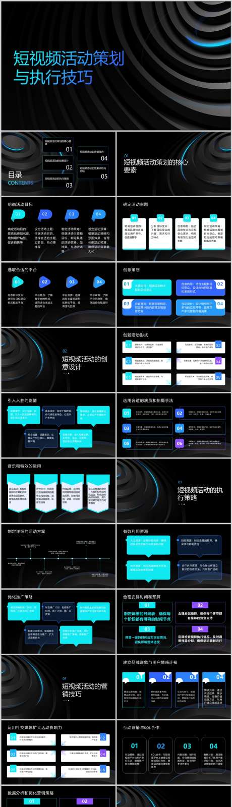 短视频活动策划与执行技巧PPT_源文件下载_其他格式格式_1212X5811像素-技巧,执行,策划,活动,短视频,PPT-作品编号:2024041412158289-源文件库-ywjfx.cn