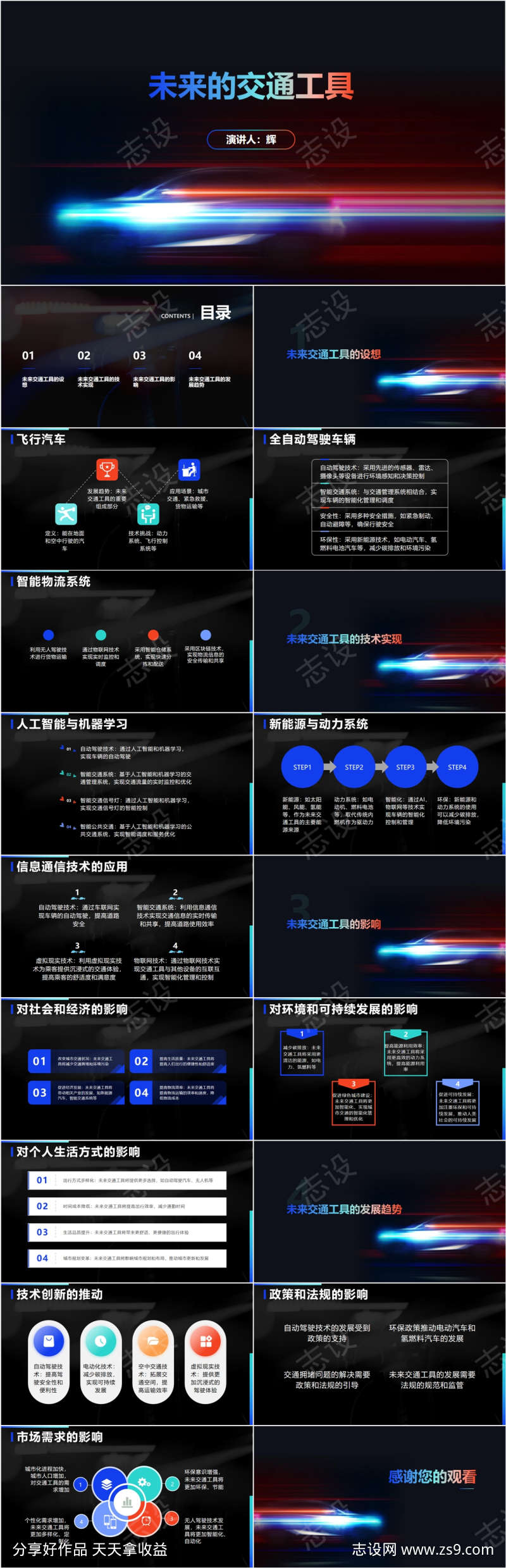 未来的交通工具PPT