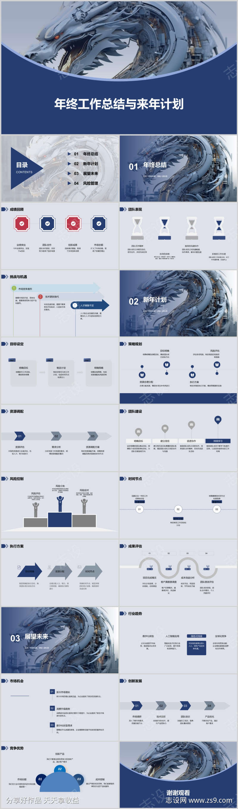 年终工作总结与来年计划PPT