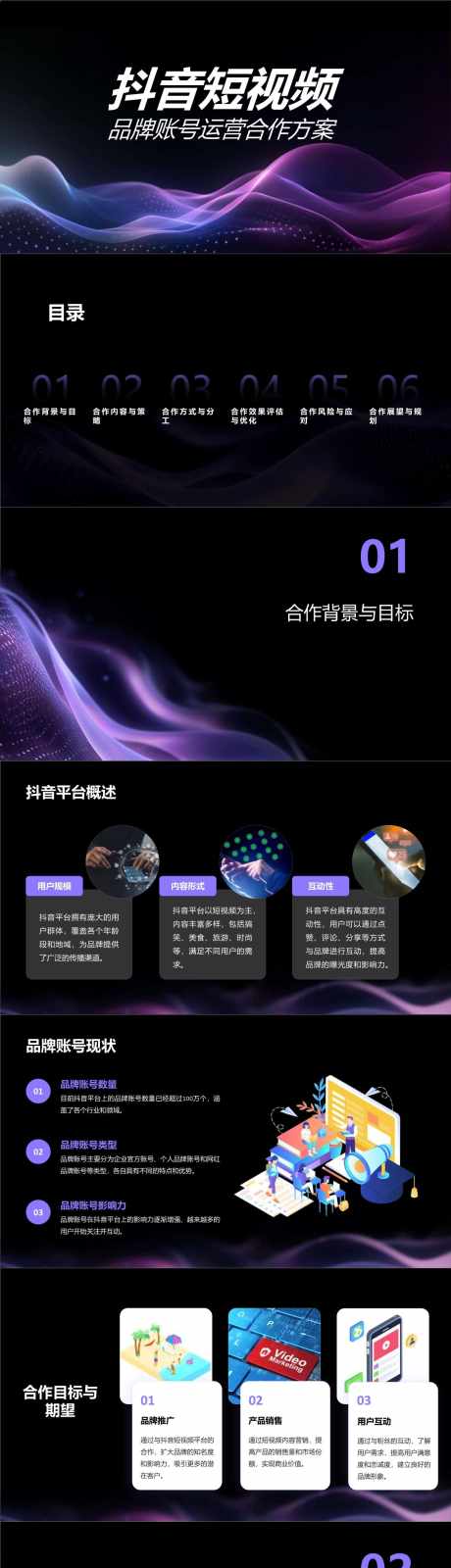 抖音短视频品牌账号运营合作方案PPT_源文件下载_其他格式格式_1280X18000像素-方案,合作,运营,账号,品牌,短视频,抖音,PPT-作品编号:2024050718351373-源文件库-ywjfx.cn