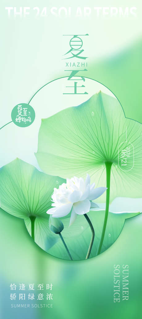 夏至节气海报_源文件下载_PSD格式_1260X2720像素-绿色,荷花,夏季,夏天,节气,夏至,荷叶-作品编号:2024061815109307-源文件库-ywjfx.cn