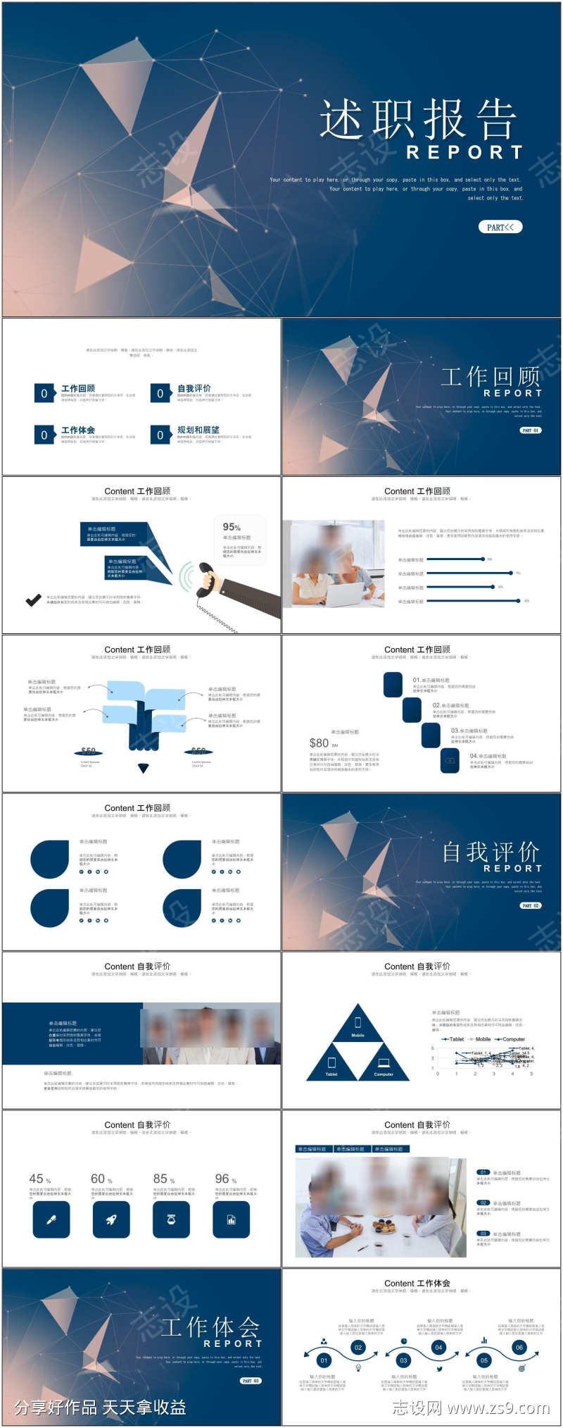 转正述职报告ppt