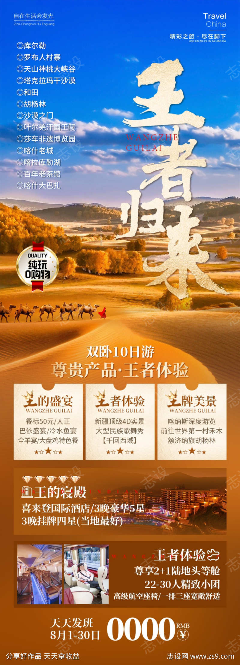 王者归来西北旅游海报