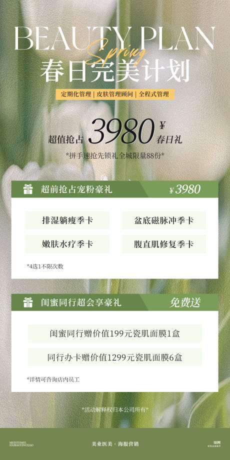 医美卡春季项目季卡价格促销海报_源文件下载_PSD格式_1200X2400像素-季卡,春季,清新,修复,套餐,促销,价格,卡项,美业,医美,海报-作品编号:2024091915305283-源文件库-ywjfx.cn