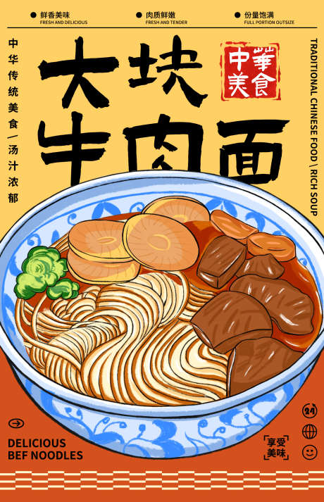 大碗牛肉面_源文件下载_AI格式_1424X2208像素-广告,设计,插画,手绘,吃面,面条,美食,餐饮,牛肉面-作品编号:2024102913314111-志设-zs9.com